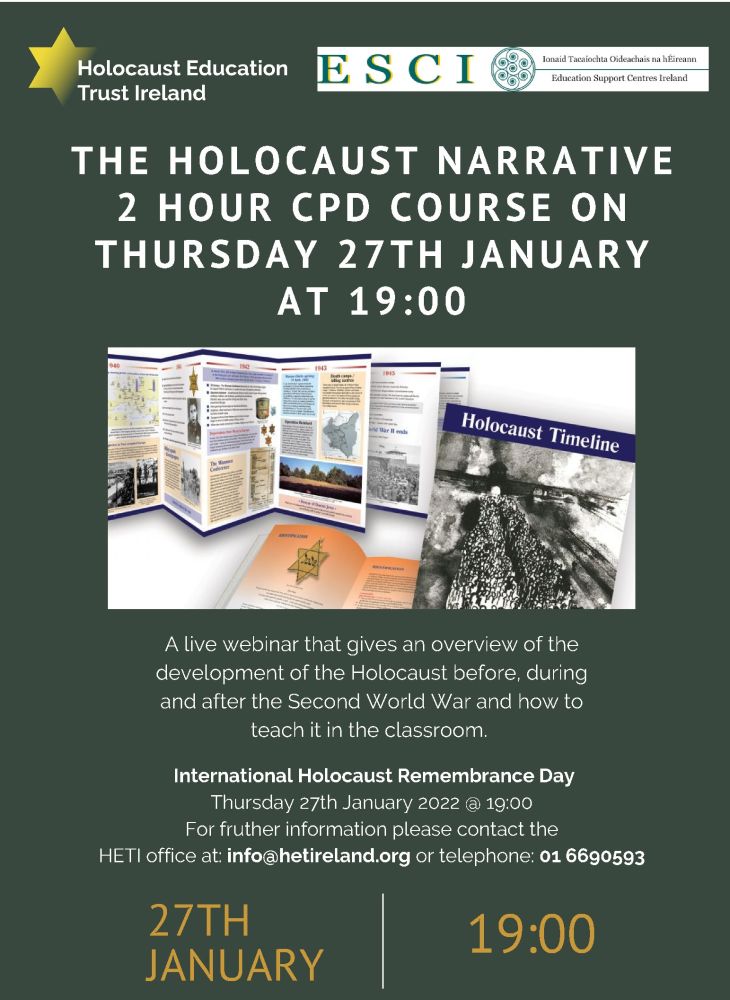 Holocaust Webinar Flyer for Social Media
