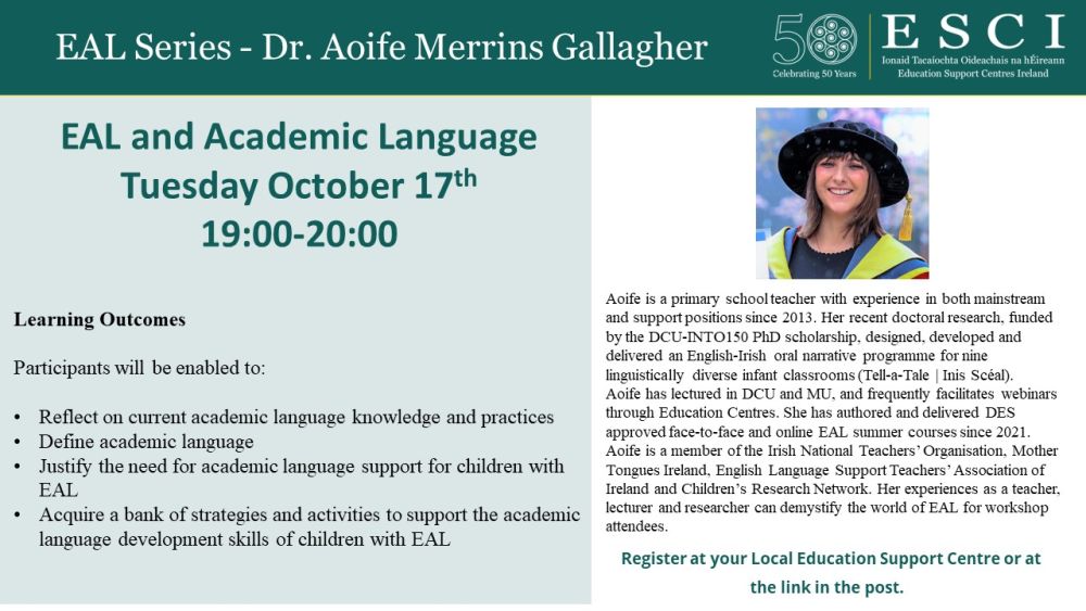 eal and academic language ad