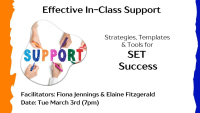Effective In-Class Support: Strategies, Templates & Tools for SET Success
